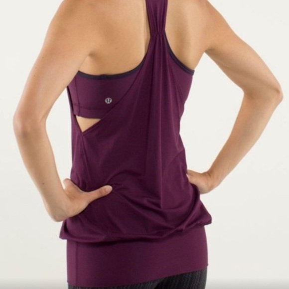 Lululemon "No Limits Tank" Size: 4 Burgundy - Picture 1 of 5